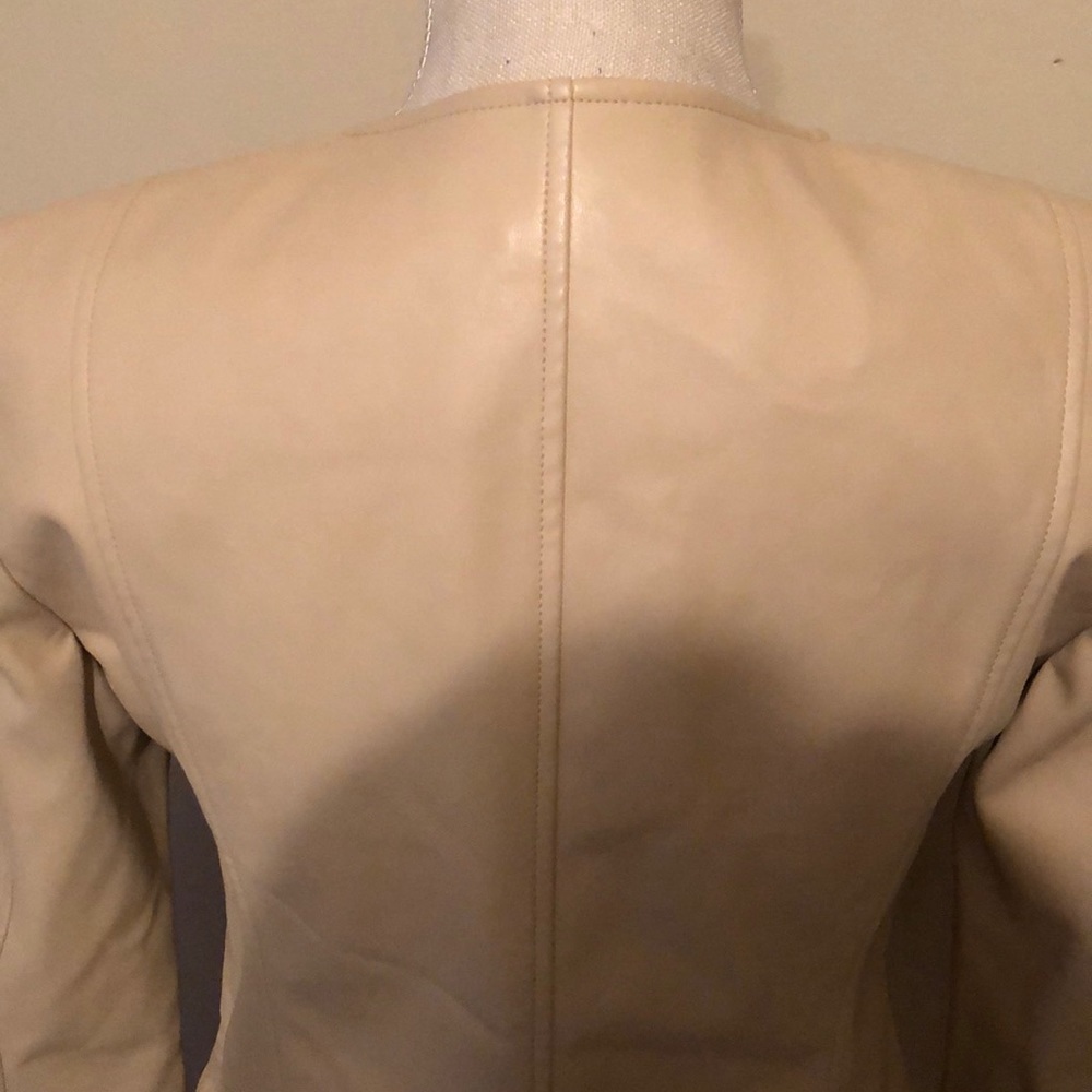 Dnky (nwot)faux leather jacket, light tan, xs - Picture 8 of 11